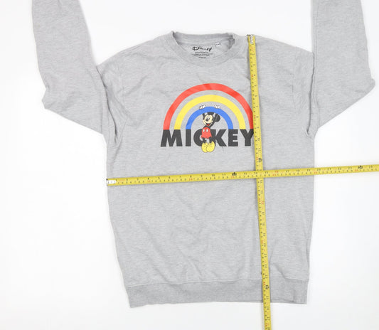 Womens UK Size 10 Disney Grey Pullover Sweatshirt