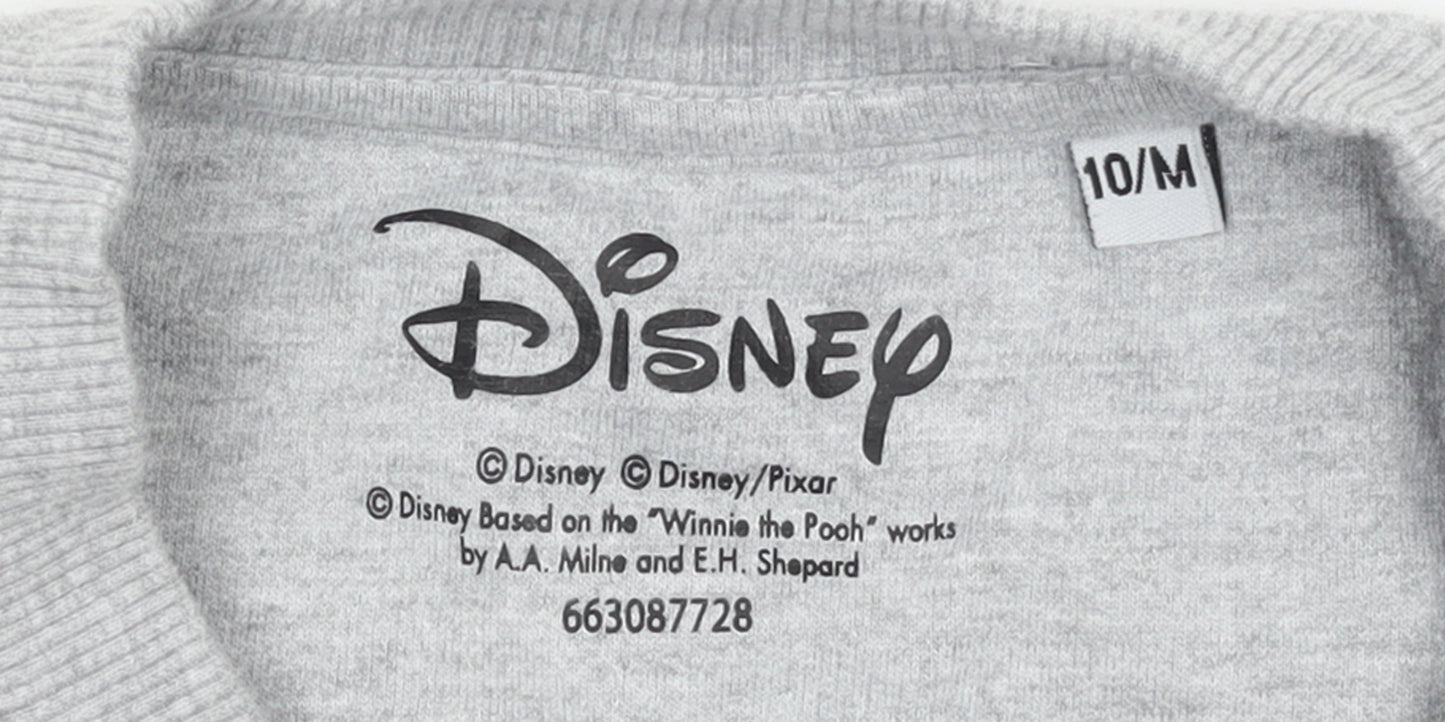 Womens UK Size 10 Disney Grey Pullover Sweatshirt