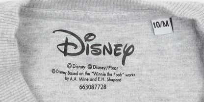 Womens UK Size 10 Disney Grey Pullover Sweatshirt