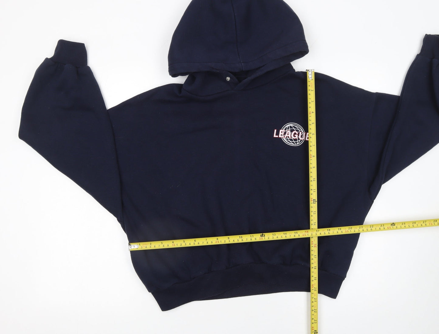 Womens UK Size S Bershka Blue Pullover Hoodie