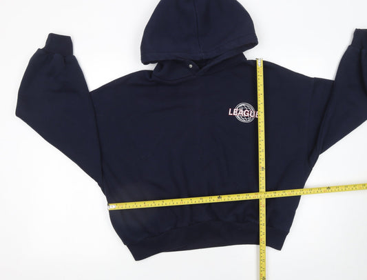 Womens UK Size S Bershka Blue Pullover Hoodie