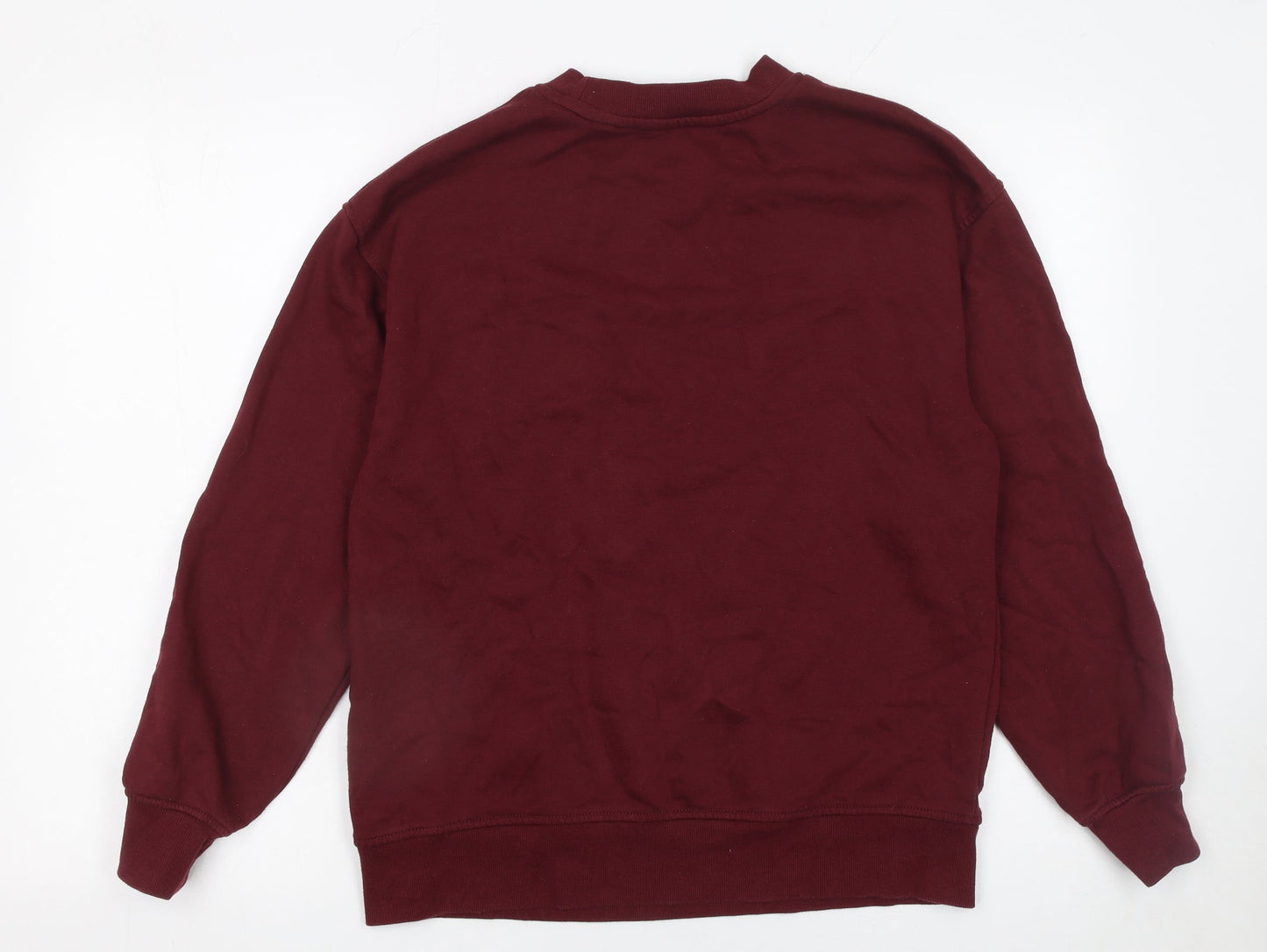 Womens UK Size XS Dunnes Stores Red Pullover Sweatshirt