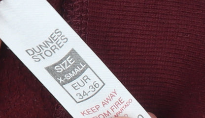 Womens UK Size XS Dunnes Stores Red Pullover Sweatshirt