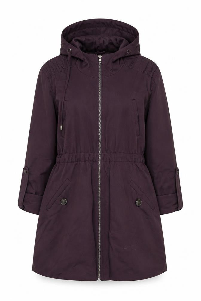 Womens UK Size 10 Savida Purple Parka Coat