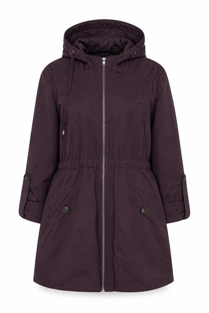 Womens UK Size 10 Savida Purple Parka Coat