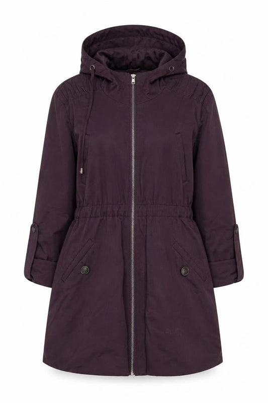 Womens UK Size 10 Savida Purple Parka Coat