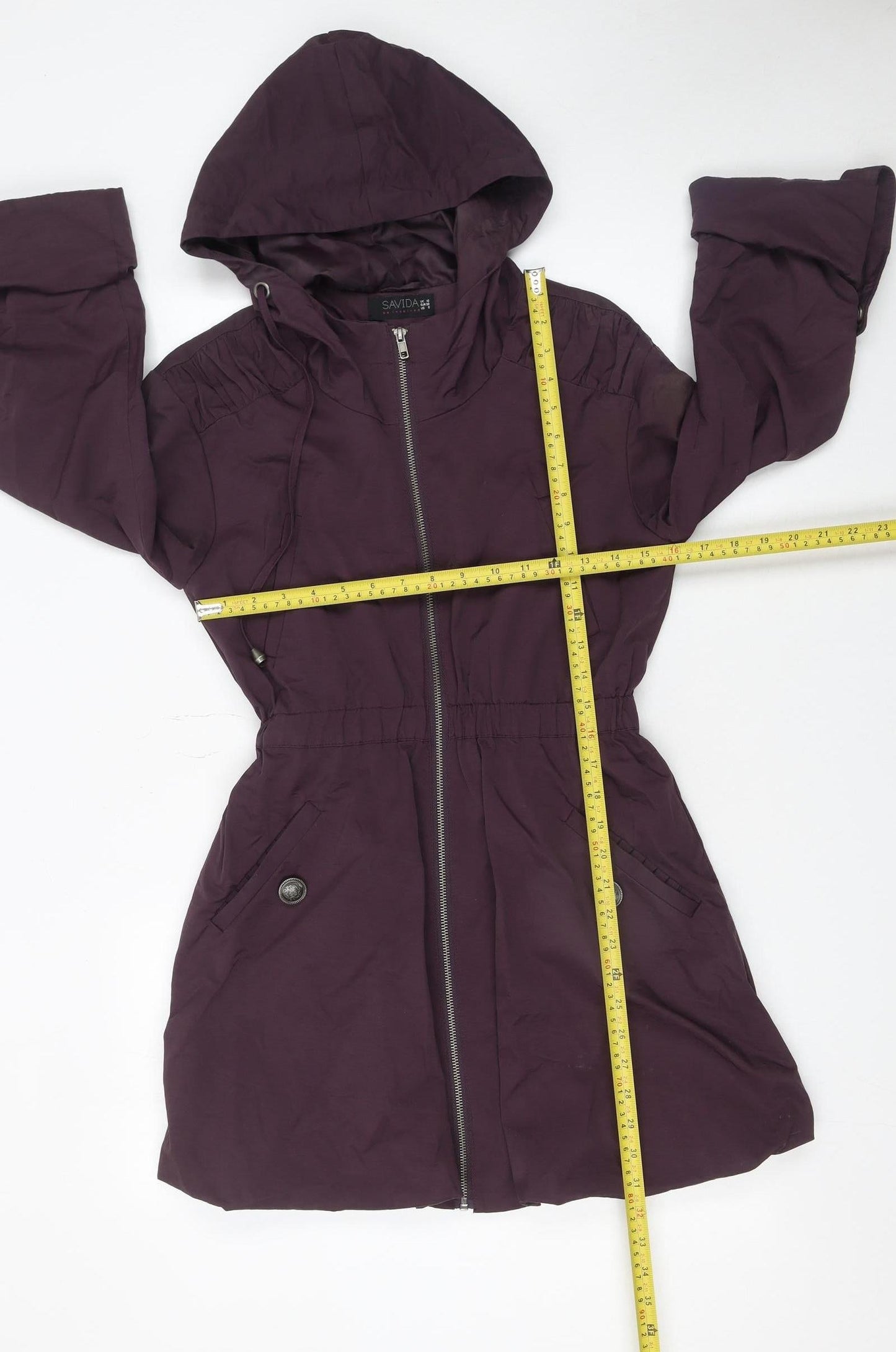 Womens UK Size 10 Savida Purple Parka Coat