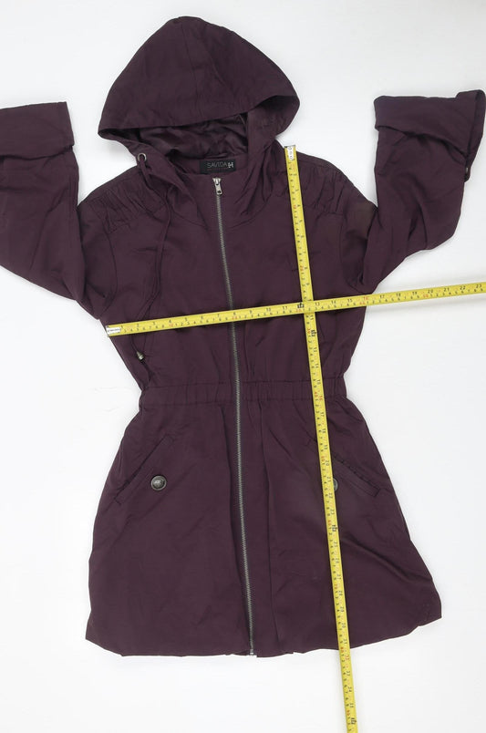 Womens UK Size 10 Savida Purple Parka Coat