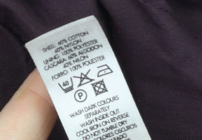 Womens UK Size 10 Savida Purple Parka Coat