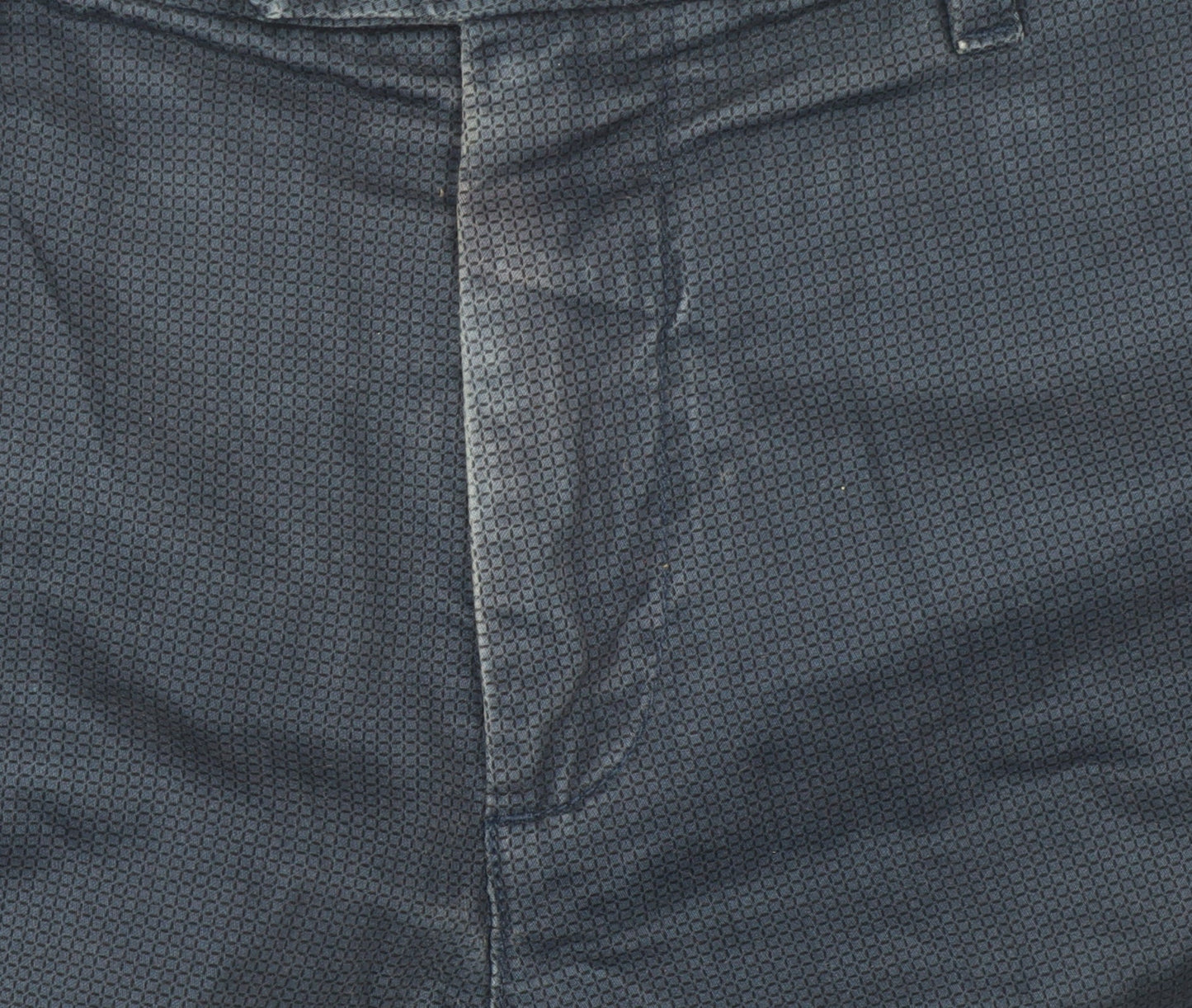 Mens UK Size 34R Ted Baker Regular Fit Chino Blue Trousers
