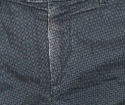 Mens UK Size 34R Ted Baker Regular Fit Chino Blue Trousers