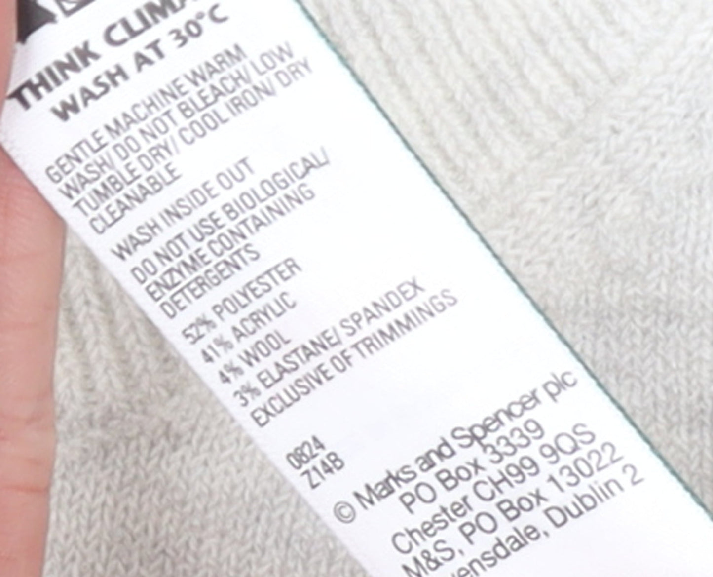 Womens UK Size M Marks and Spencer Grey Pullover Jumper