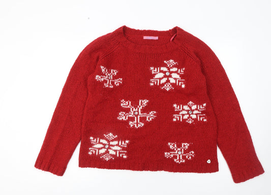Womens UK Size 12 Joe Browns Red Pullover Jumper