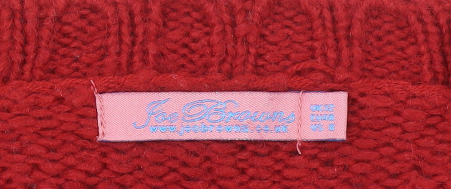 Womens UK Size 12 Joe Browns Red Pullover Jumper