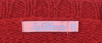 Womens UK Size 12 Joe Browns Red Pullover Jumper