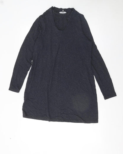 Laura Ashley Women’s Black Long Sleeve Knit Shift Dress UK 12
