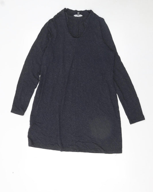 Laura Ashley Women’s Black Long Sleeve Knit Shift Dress UK 12