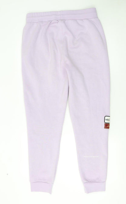 Mens UK Size L Mercier Regular Fit Jogger Purple Trousers