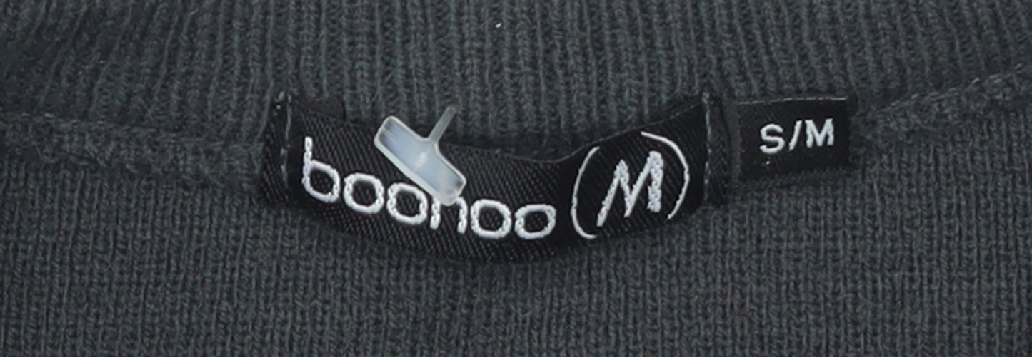 Mens UK Size S Boohoo Black Pullover Jumper
