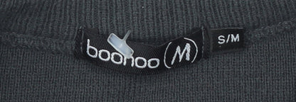Mens UK Size S Boohoo Black Pullover Jumper