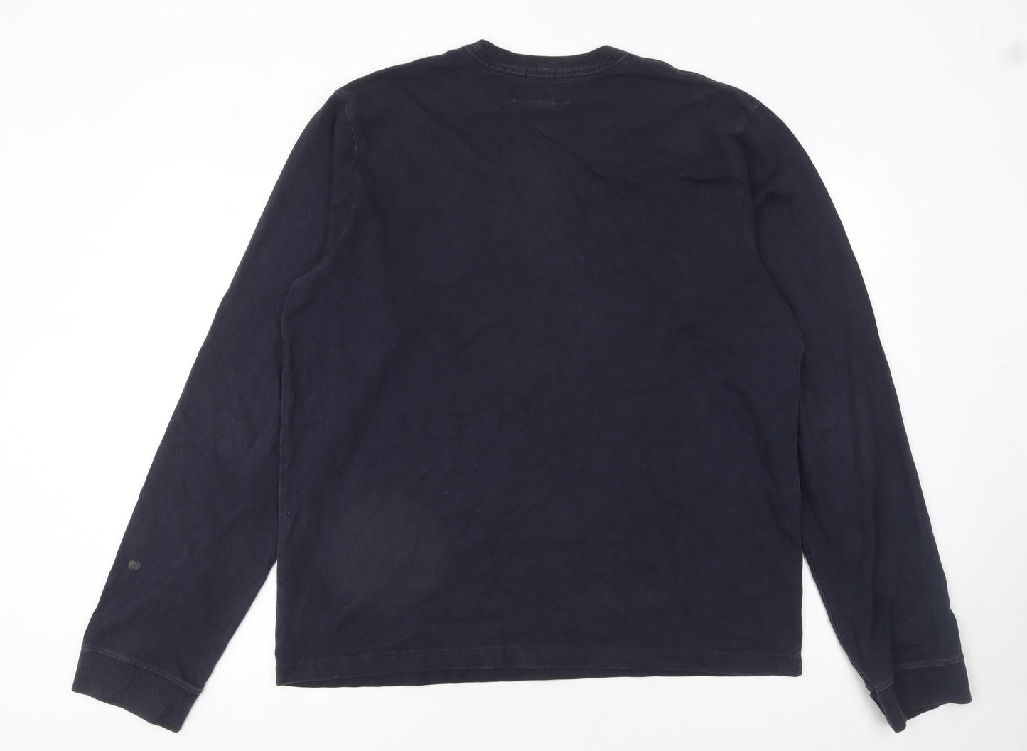 Abercrombie & Fitch Men’s Blue Long Sleeve Muscle Fit Cotton T-Shirt XL