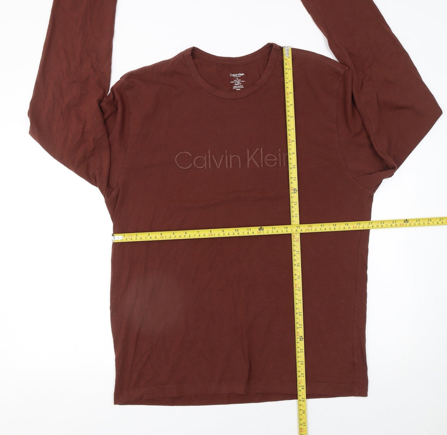 Calvin Klein Men's Brown Long Sleeve Pyjama Top M