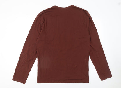 Calvin Klein Men's Brown Long Sleeve Pyjama Top M