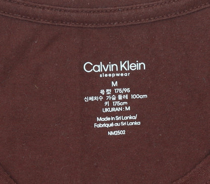 Calvin Klein Men's Brown Long Sleeve Pyjama Top M