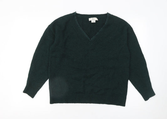 Womens UK Size 10 &et Green Pullover Jumper