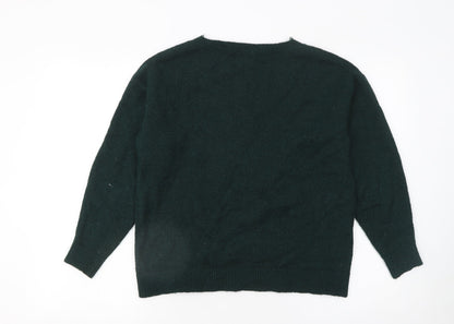 Womens UK Size 10 &et Green Pullover Jumper