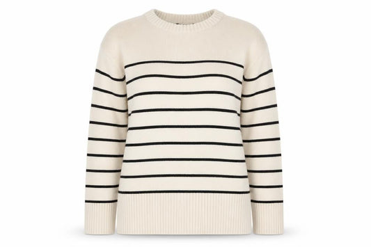 Womens UK Size L Blue Vanilla Beige Pullover Jumper