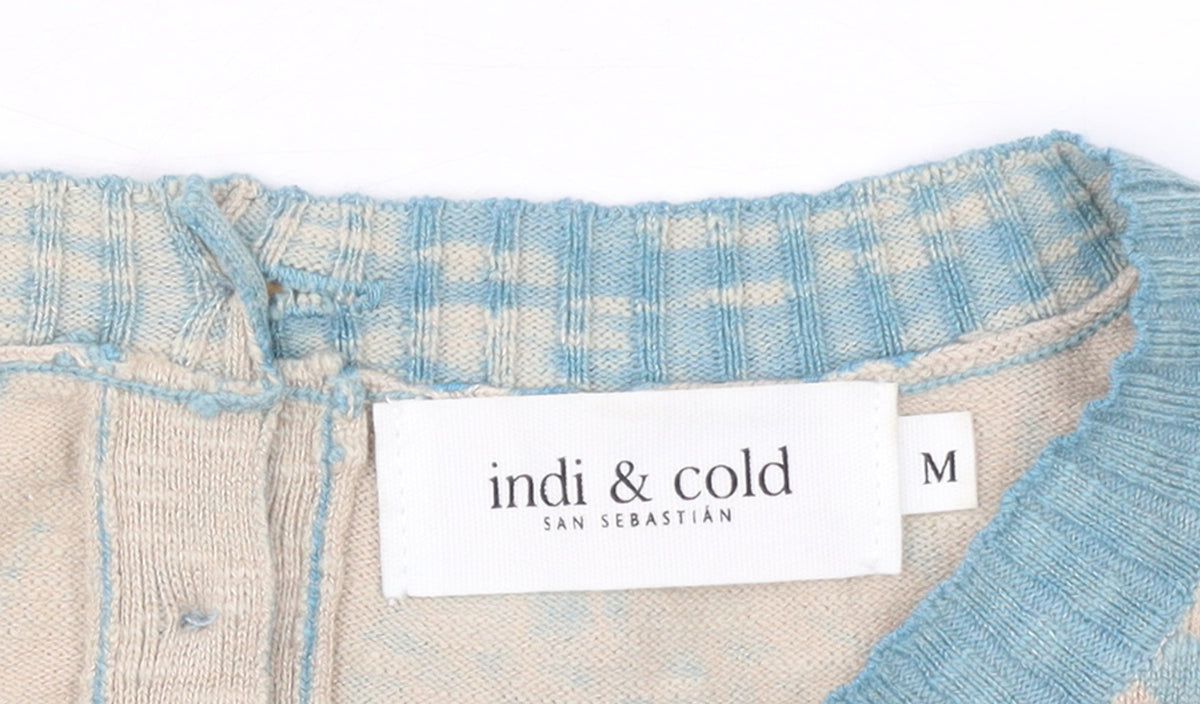 Womens UK Size M indi & cold Blue Pullover Jumper