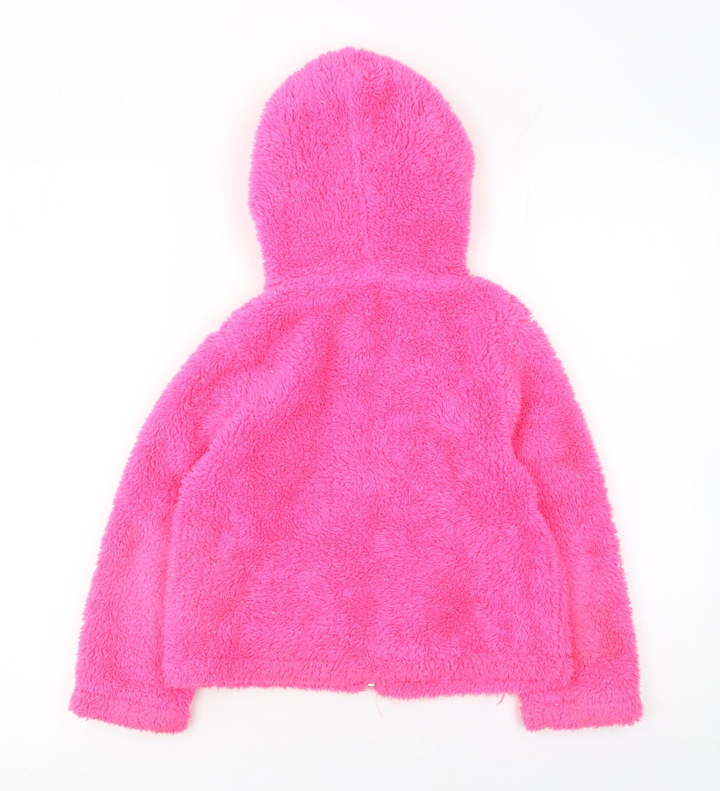 Girls UK Size 5-6 Years Nula Bug Pink Full Zip Hoodie