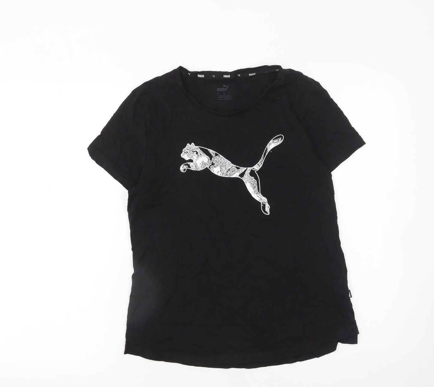 Womens UK Size L PUMA Black Basic T-Shirt