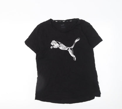 Womens UK Size L PUMA Black Basic T-Shirt