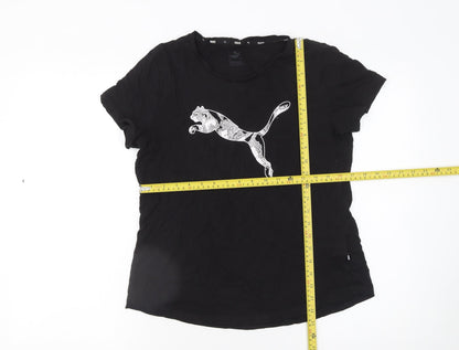 Womens UK Size L PUMA Black Basic T-Shirt
