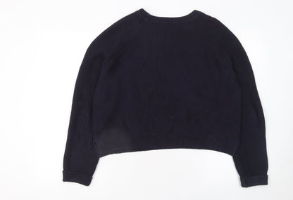Womens UK Size XL French Connection Blue Pullover Jumper