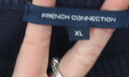 Womens UK Size XL French Connection Blue Pullover Jumper