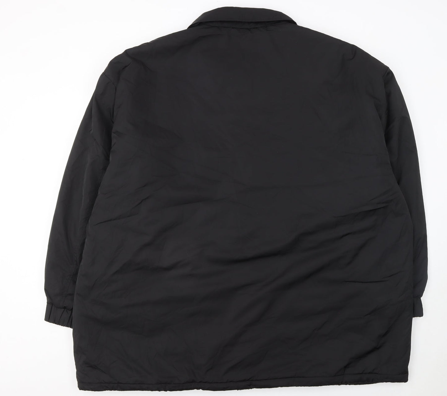 Collusion Men's Black 2XL Coach Jacket Polyester Lined Lightweight Outerwear