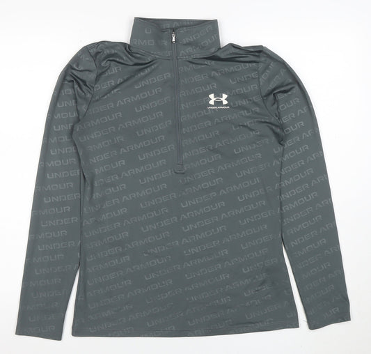 Mens UK Size S Under armour Grey Gym & Training Running & Jogging Football T-Shi