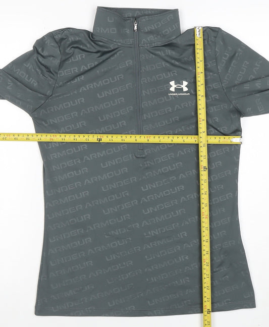 Mens UK Size S Under armour Grey Gym & Training Running & Jogging Football T-Shi