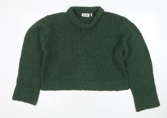 Womens UK Size M Weekday Green Pullover Jumper