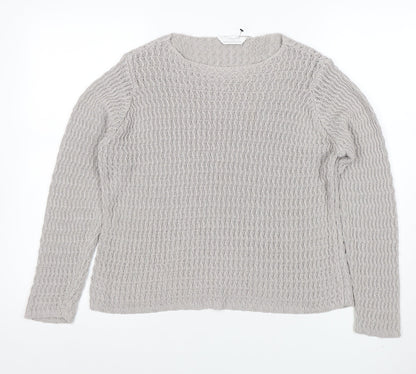 Womens UK Size 14 Marks and Spencer Grey Pullover Jumper