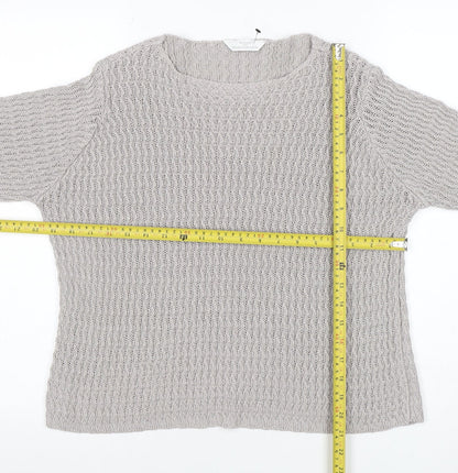 Womens UK Size 14 Marks and Spencer Grey Pullover Jumper