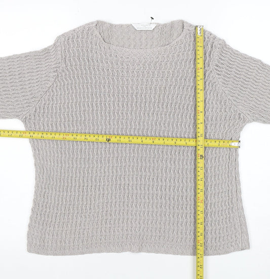 Womens UK Size 14 Marks and Spencer Grey Pullover Jumper