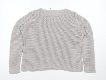 Womens UK Size 14 Marks and Spencer Grey Pullover Jumper
