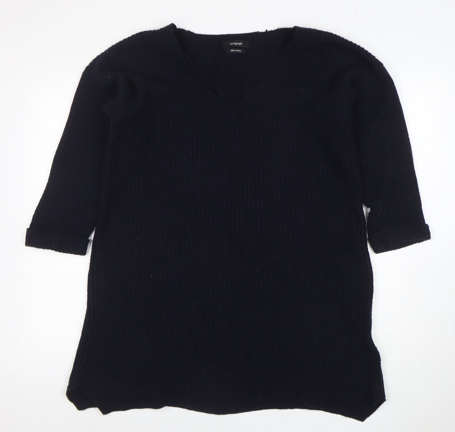 Womens UK Size 14 Marks and Spencer Black Pullover Jumper