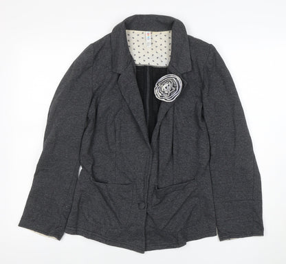Womens UK Size 8 Denim Co Regular Grey Blazer