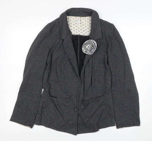 Womens UK Size 8 Denim Co Regular Grey Blazer