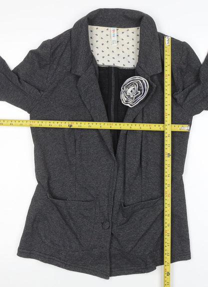 Womens UK Size 8 Denim Co Regular Grey Blazer
